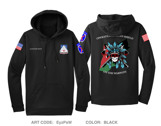 CUSTOM Comanche Company 2-87 IN Hi-Tech Performance Hoodie - EyzPsW