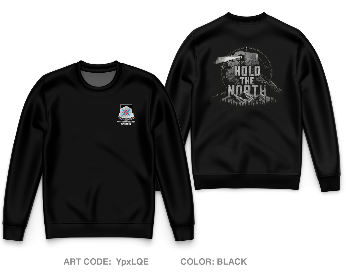 106th IEW Battalion Core Men's Crewneck Performance Sweatshirt - YpxLQE
