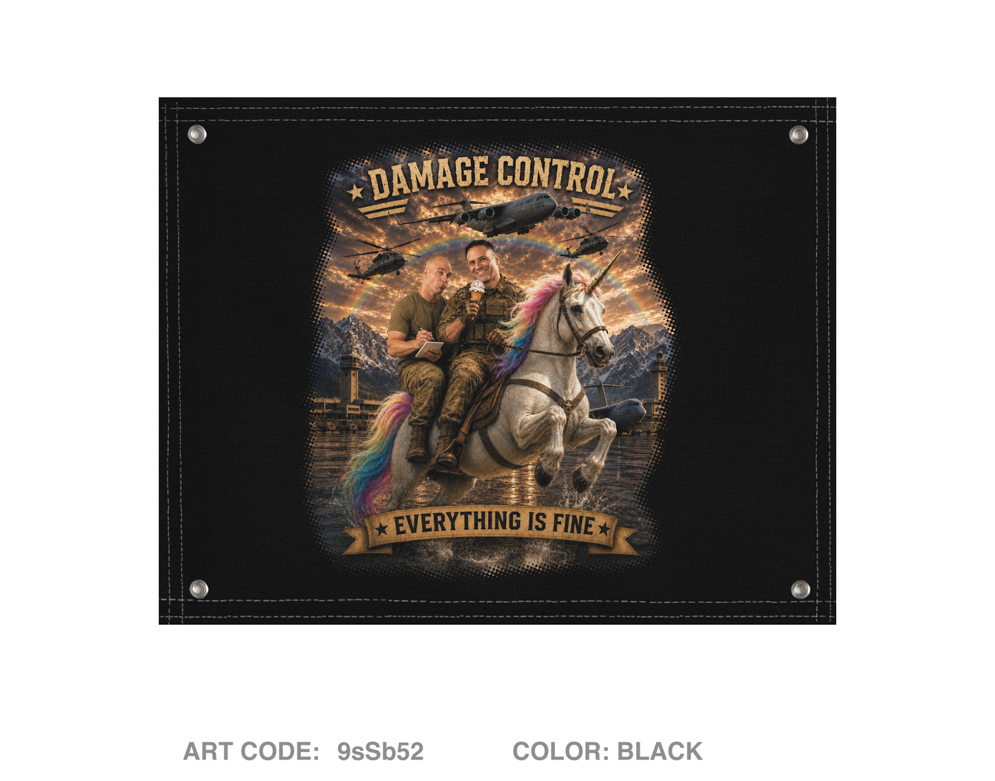 Damage Control Venezuela Banner Flag - 9sSb52