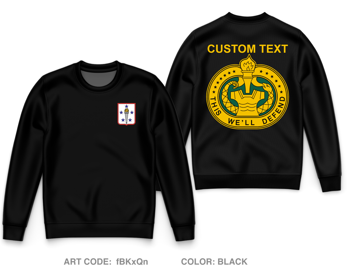 CUSTOM Bravo Company, 16th OD Core Men's Crewneck Performance Sweatshirt - fBKxQn