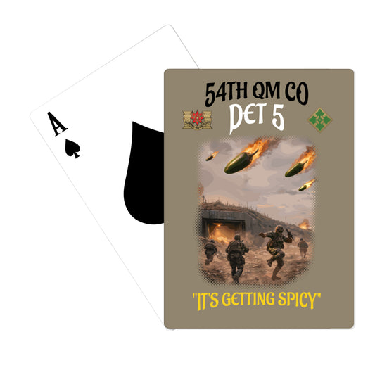 54th QM CO DET 5 Playing Cards - F84yJK