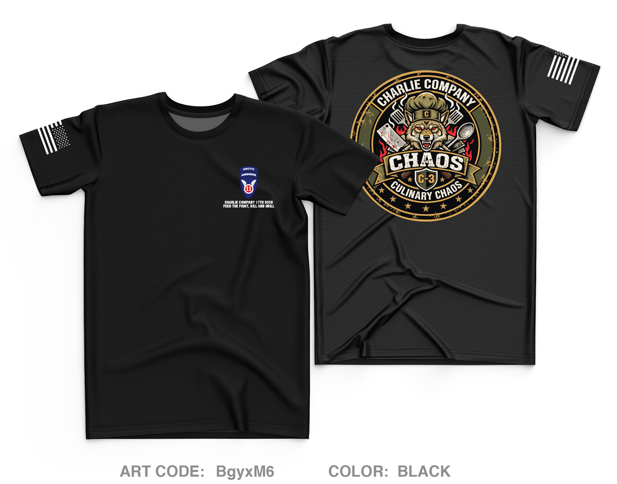 Charlie Company, 17th DSSB Core Men's SS Performance Tee - BgyxM6