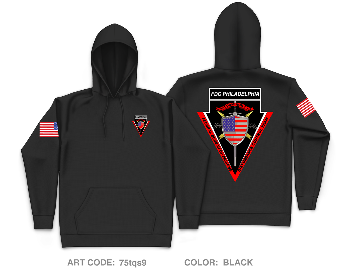 FDC Philadelphia DCT Core Men's Hooded Performance Sweatshirt - 75tqs9