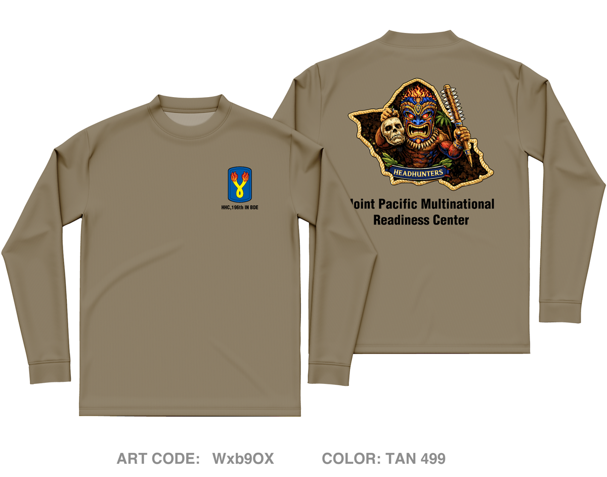 HHC, 196th IN BDE Core Men's LS Performance Tee - Wxb9OX