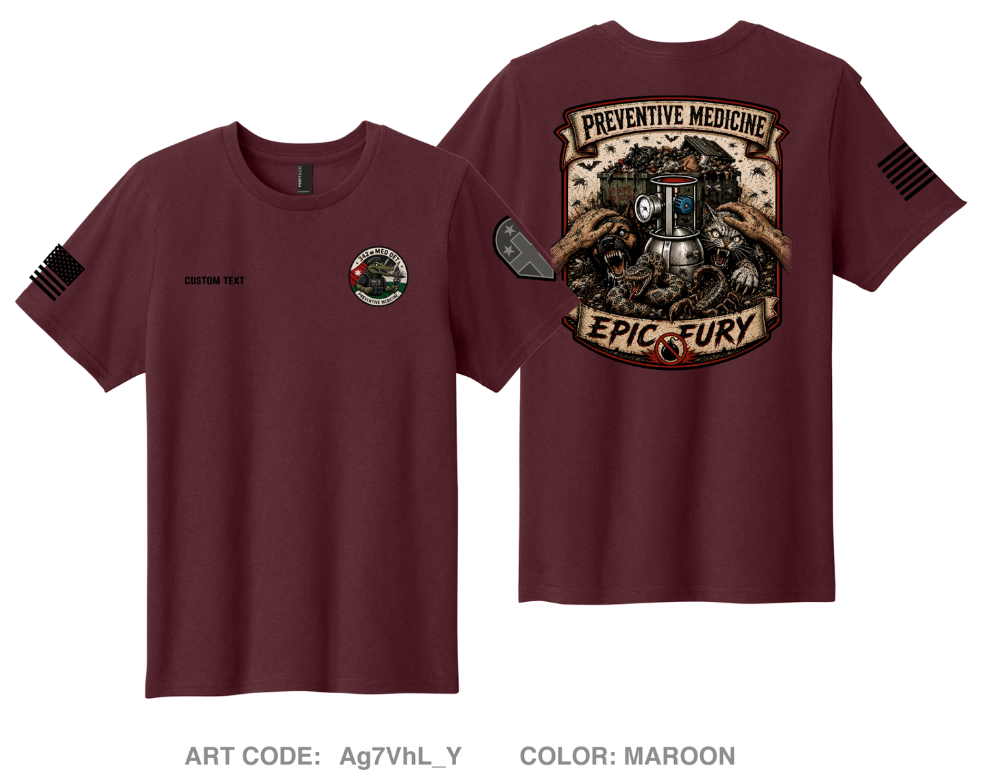 CUSTOM 342nd Medical Detachment (PM) Comfort Youth cotton short sleeve tee - Ag7VhL_Y