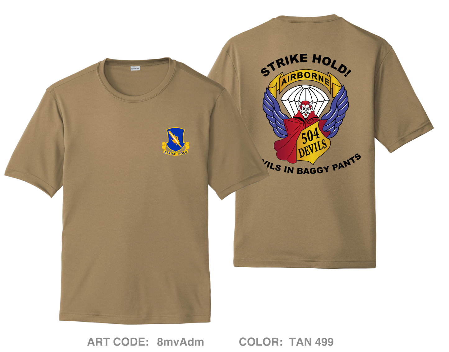 3-504 IN (A) Hi-Tech Performance Unisex SS Tee - 8mvAdm