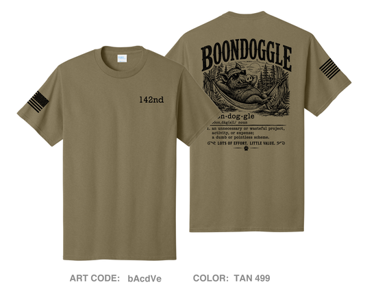 HHB 142nd Field Artillery Brigade Comfort Unisex Cotton SS Tee - bAcdVe