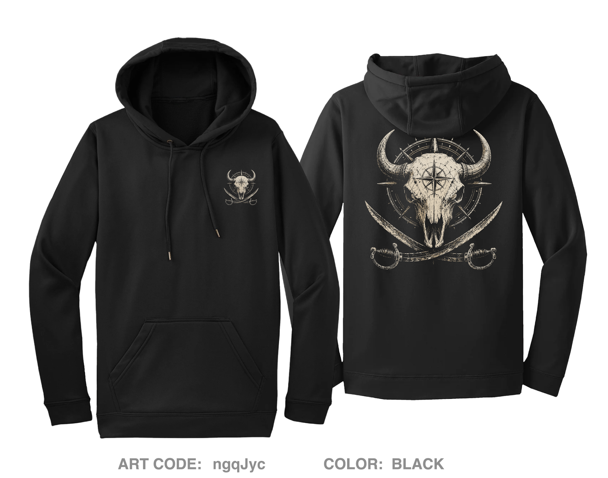 Bison Piracy Hi-Tech Performance Hoodie - ngqJyc