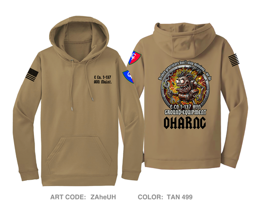 E Co. 1-137 AVN Maint. Platoon Hi-Tech Performance Hoodie - ZAheUH