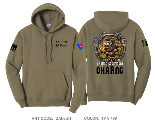 E Co. 1-137 AVN Maint. Platoon Comfort Unisex Hooded Sweatshirt - ZAheUH