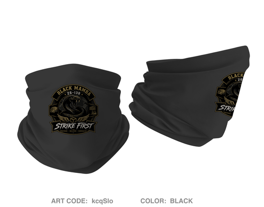 26-13B Black Mambas Fundraising Collection Gaiter - kcqSlo