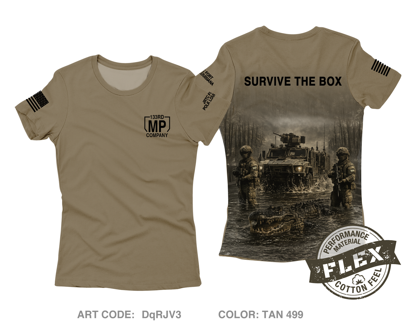 133rd MP Company Core Women's SS Flex Performance Tee - DqRJV3