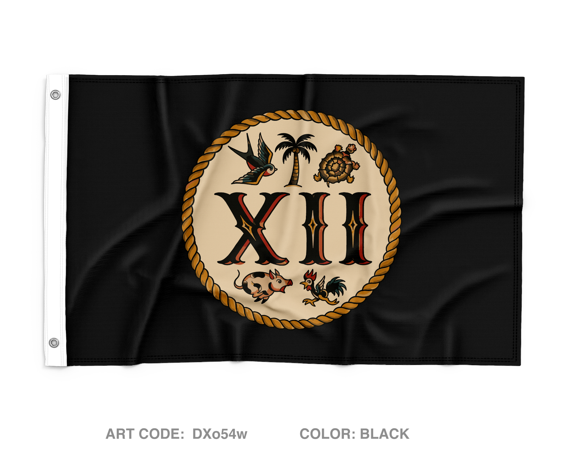 MESG-2 Det Bahrain EST 12 Wall Flag - DXo54w