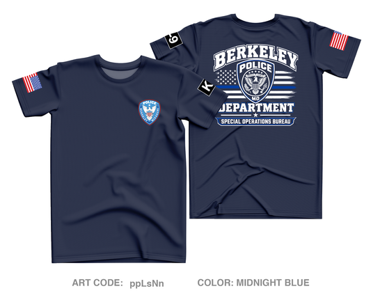 Berkeley Police Department Core Men's SS Performance Tee - ppLsNn