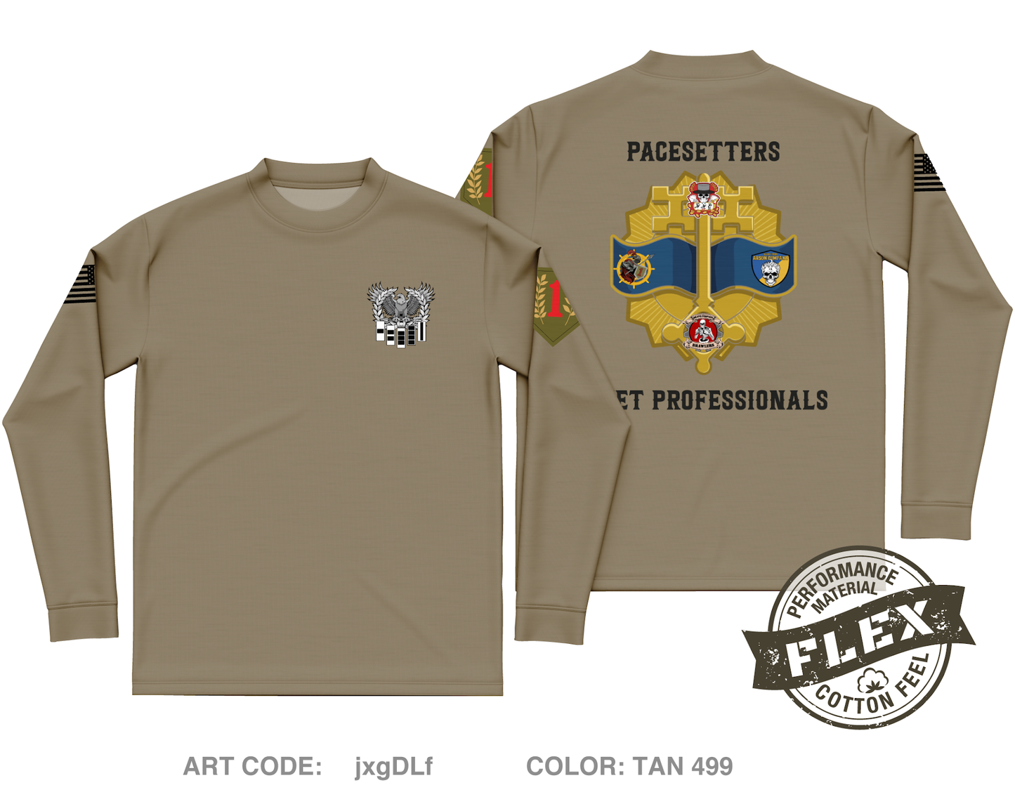 541st CSSB Warrant Officers Store 1 Core Men's LS Flex Performance Tee - jxgDLf
