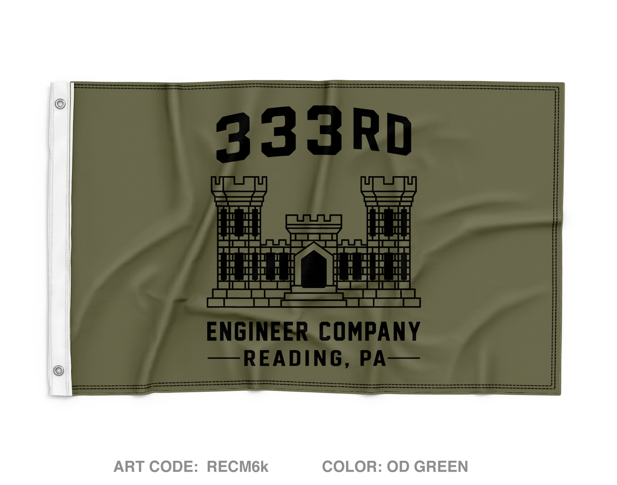 333rd ENG CO Wall Flag - RECM6k
