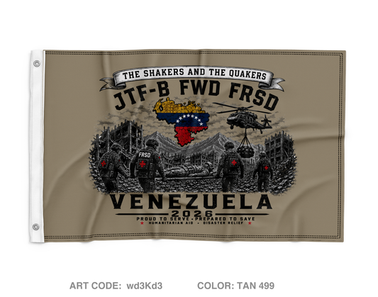 JTFB FRSD Venezuela Wall Flag - wd3Kd3