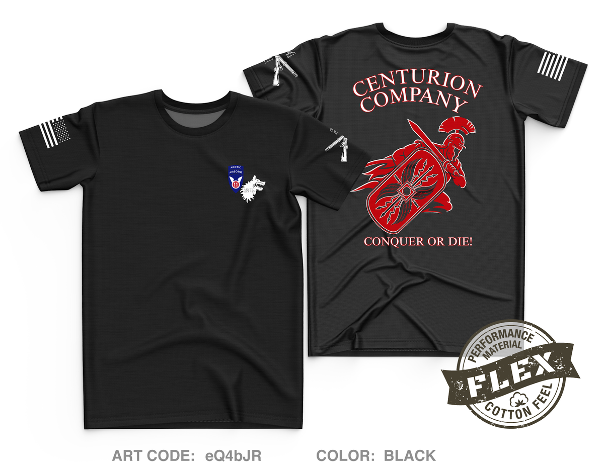 C Co. 1-24 (Centurions) Fundraising Collection Core Men's SS Flex Performance Tee - eQ4bJR