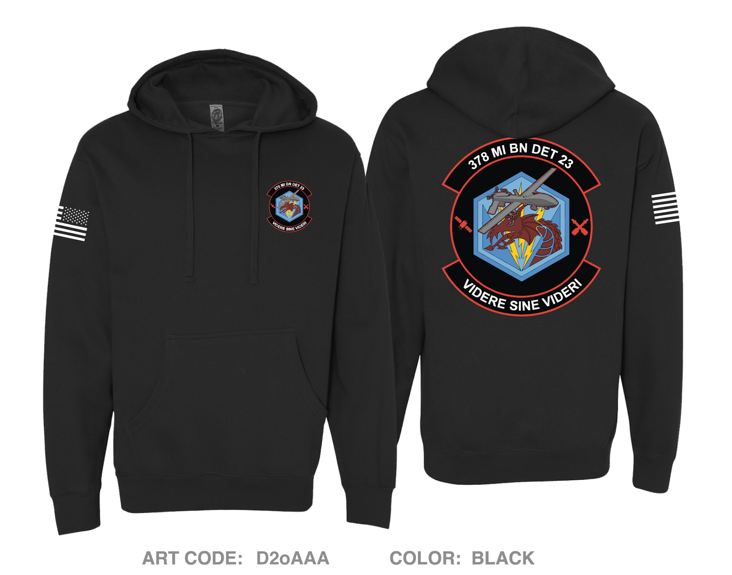 378th MI Comfort Unisex Hooded Sweatshirt - D2oAAA