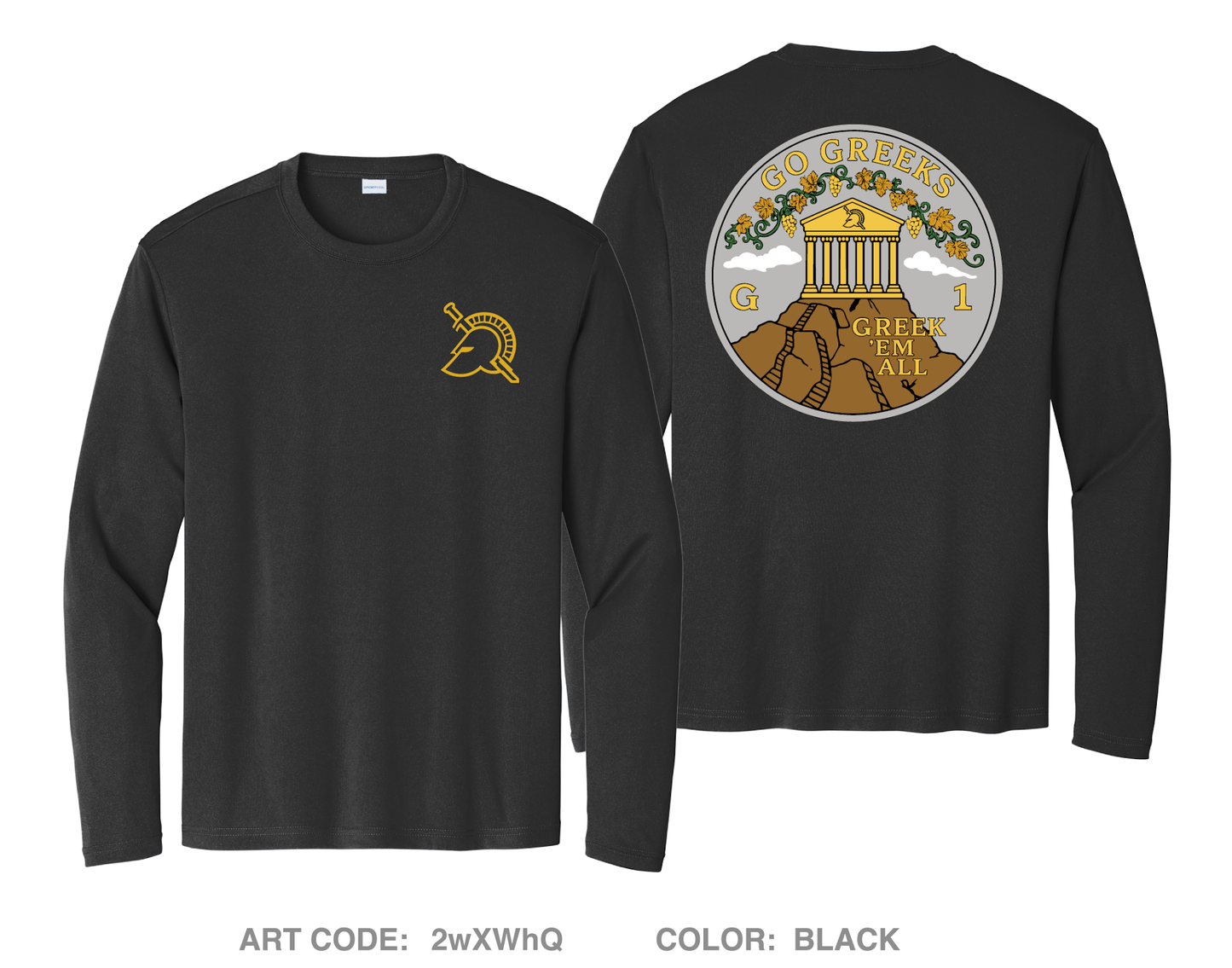 G1 Greeks Fundraising Collection Hi-Tech Performance Unisex LS Tee - 2wXWhQ