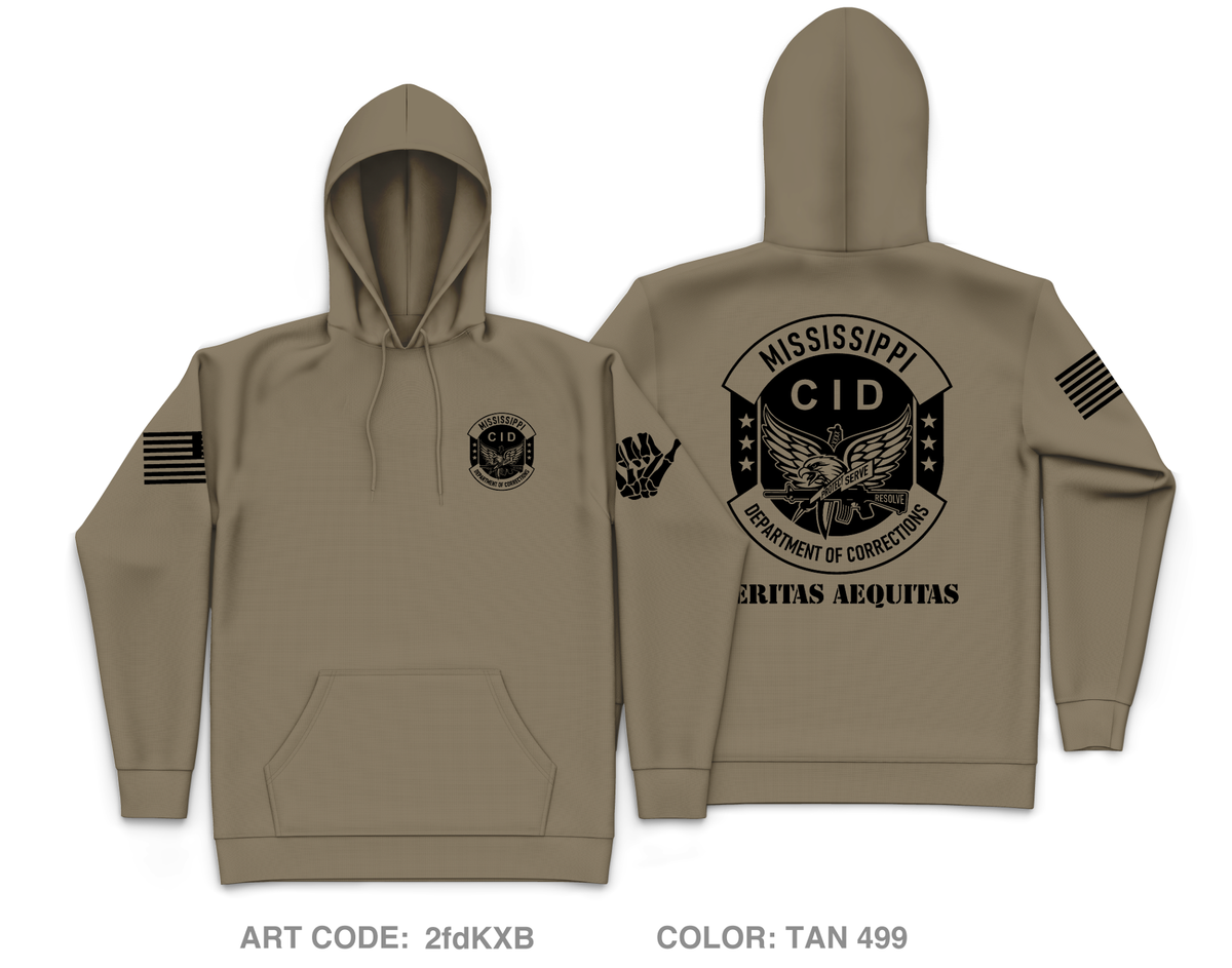 Mississippi Department of Corrections CID Core Men's Hooded Performance Sweatshirt - 2fdKXB