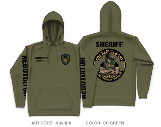 CUSTOM Region 8 HNT Core Men's Hooded Performance Sweatshirt - NRknPX