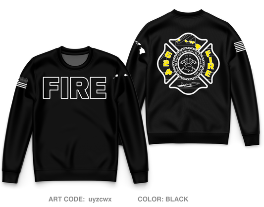 624 FIRE Fundraising Collection Core Men's Crewneck Performance Sweatshirt - uyzcwx