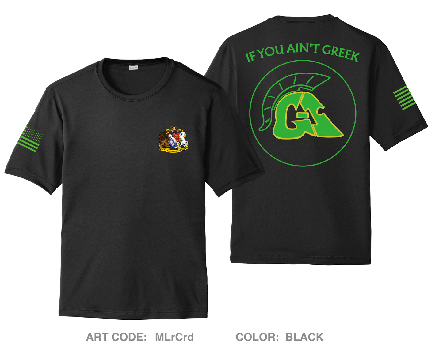 G1 Greeks Fundraising Collection Hi-Tech Performance Unisex SS Tee - MLrCrd