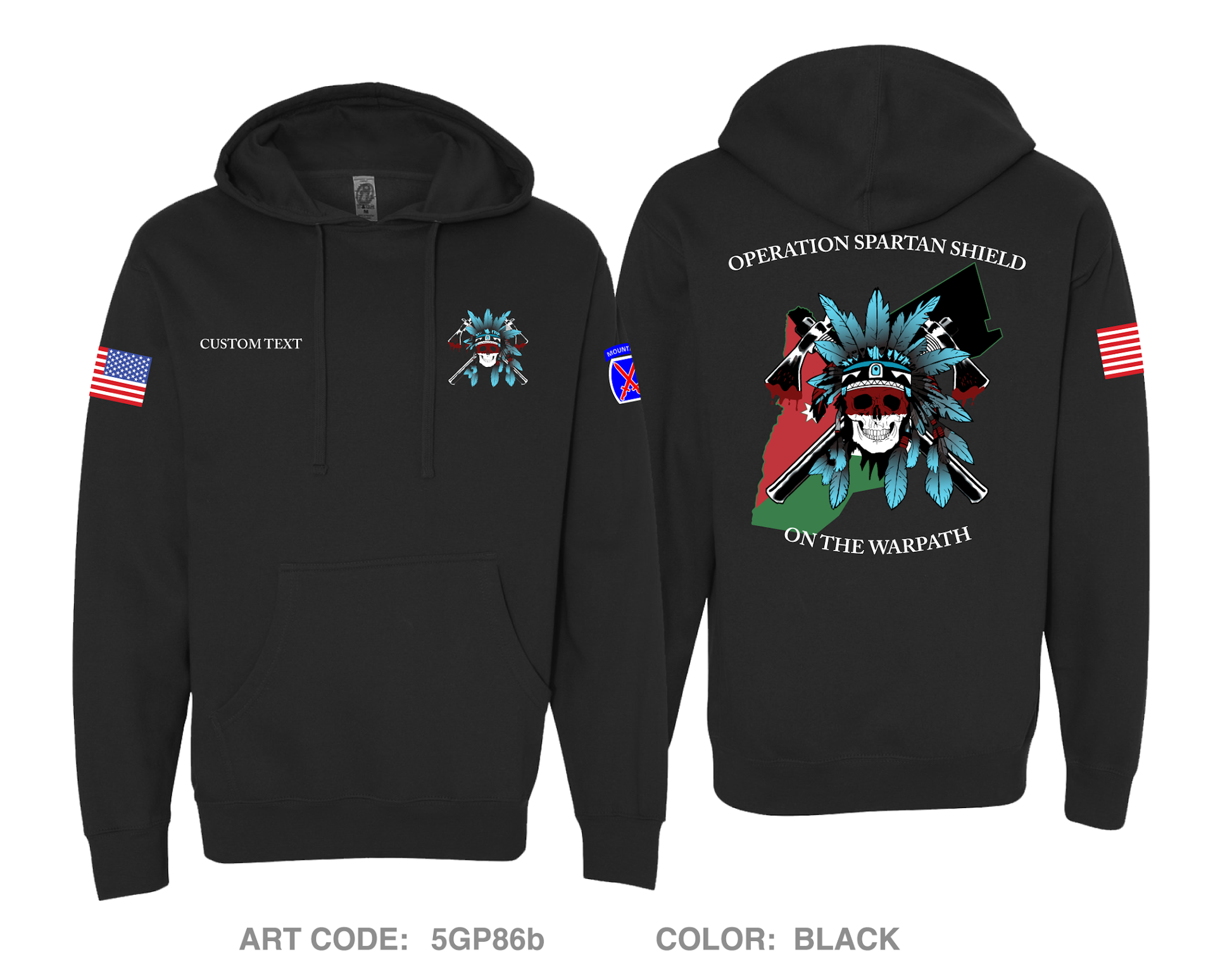 CUSTOM Comanche Company 2-87 IN Comfort Unisex Hooded Sweatshirt - 5GP86b