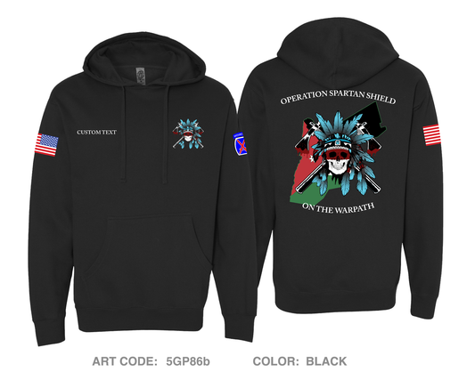 CUSTOM Comanche Company 2-87 IN Comfort Unisex Hooded Sweatshirt - 5GP86b