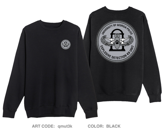 University of Georgia EOD K9 Unit Comfort Unisex Crewneck Sweatshirt - qmut3k