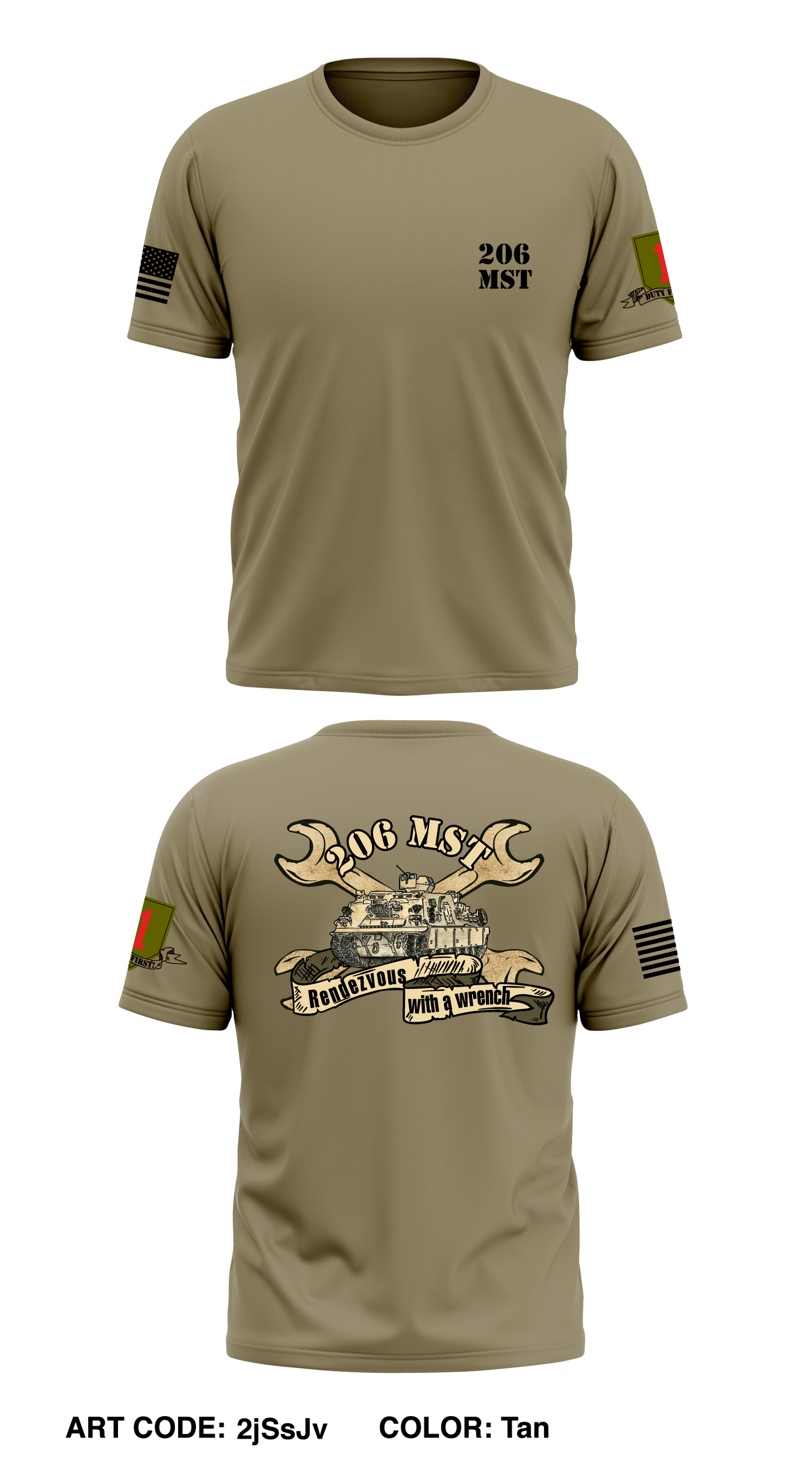 206th Maintenance Platoon Core Men's SS Performance Tee - 2jSsJv