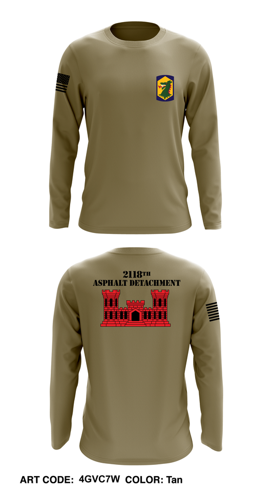2118 Asphalt Detachment Core Men's LS Performance Tee - 4GVC7W