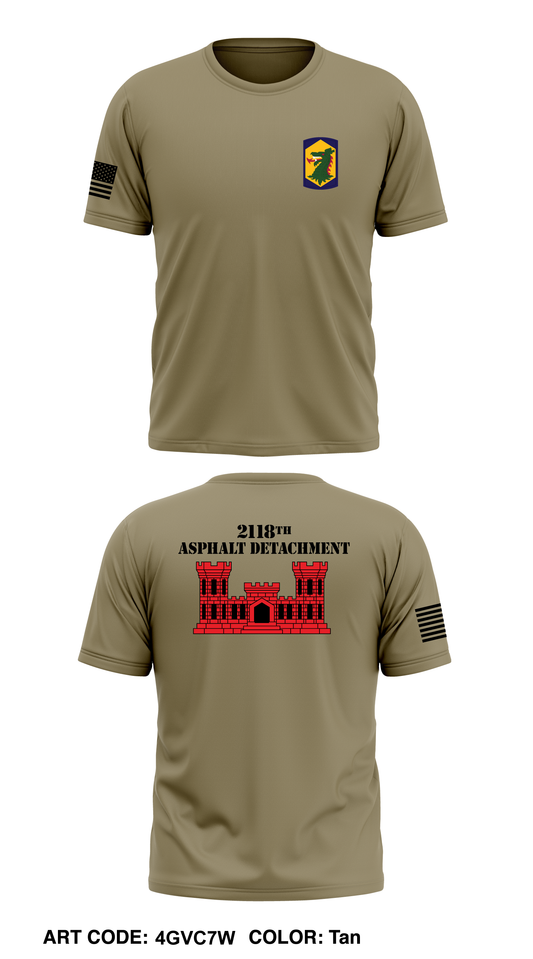 2118 Asphalt Detachment Core Men's SS Performance Tee - 4GVC7W