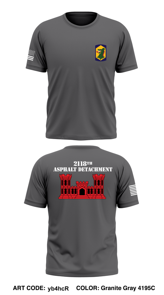 2118 Asphalt Detachment Core Men's SS Performance Tee - yb4hcR