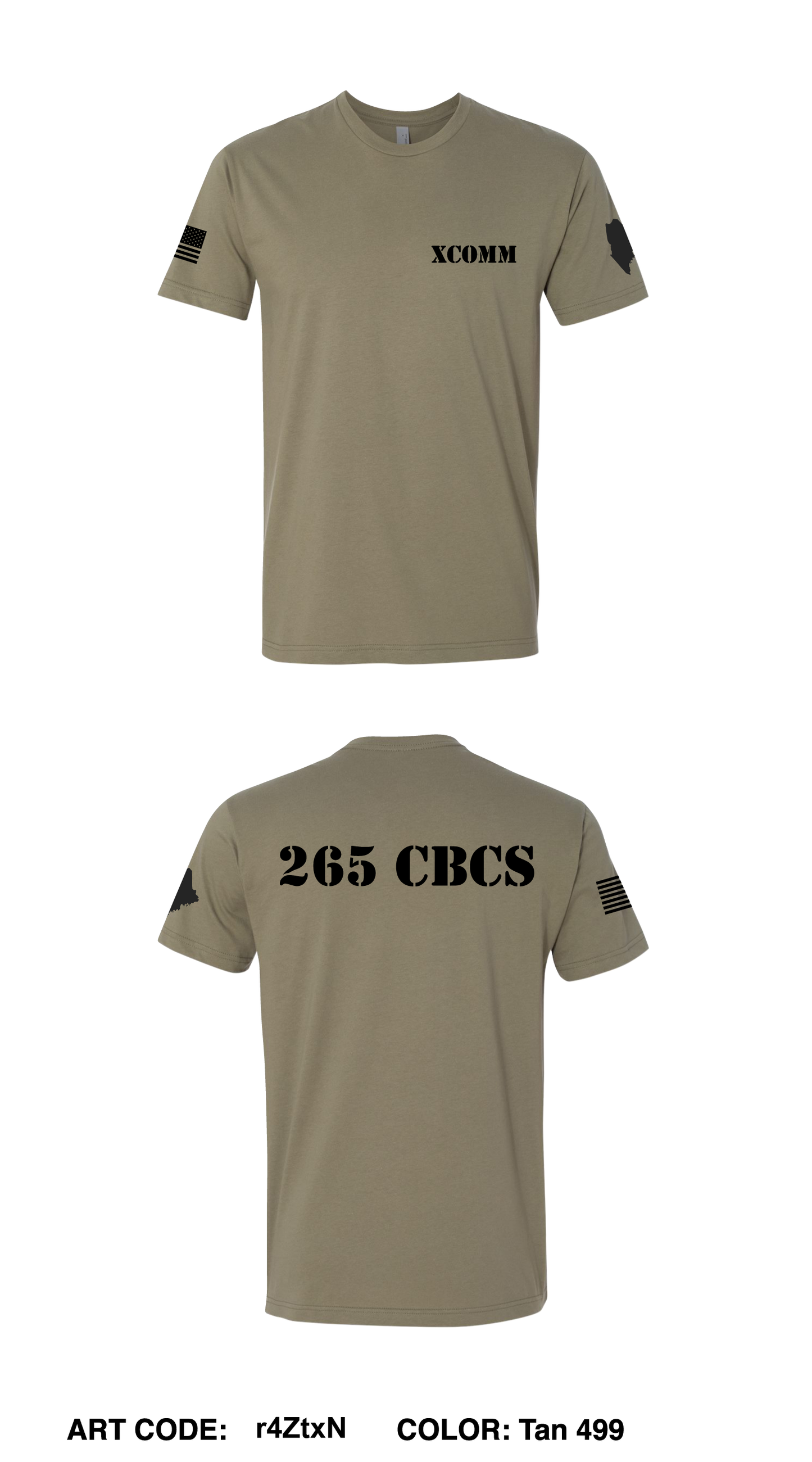 265 Combat Communications Squadron Comfort Unisex Cotton SS Tee - r4ZtxN