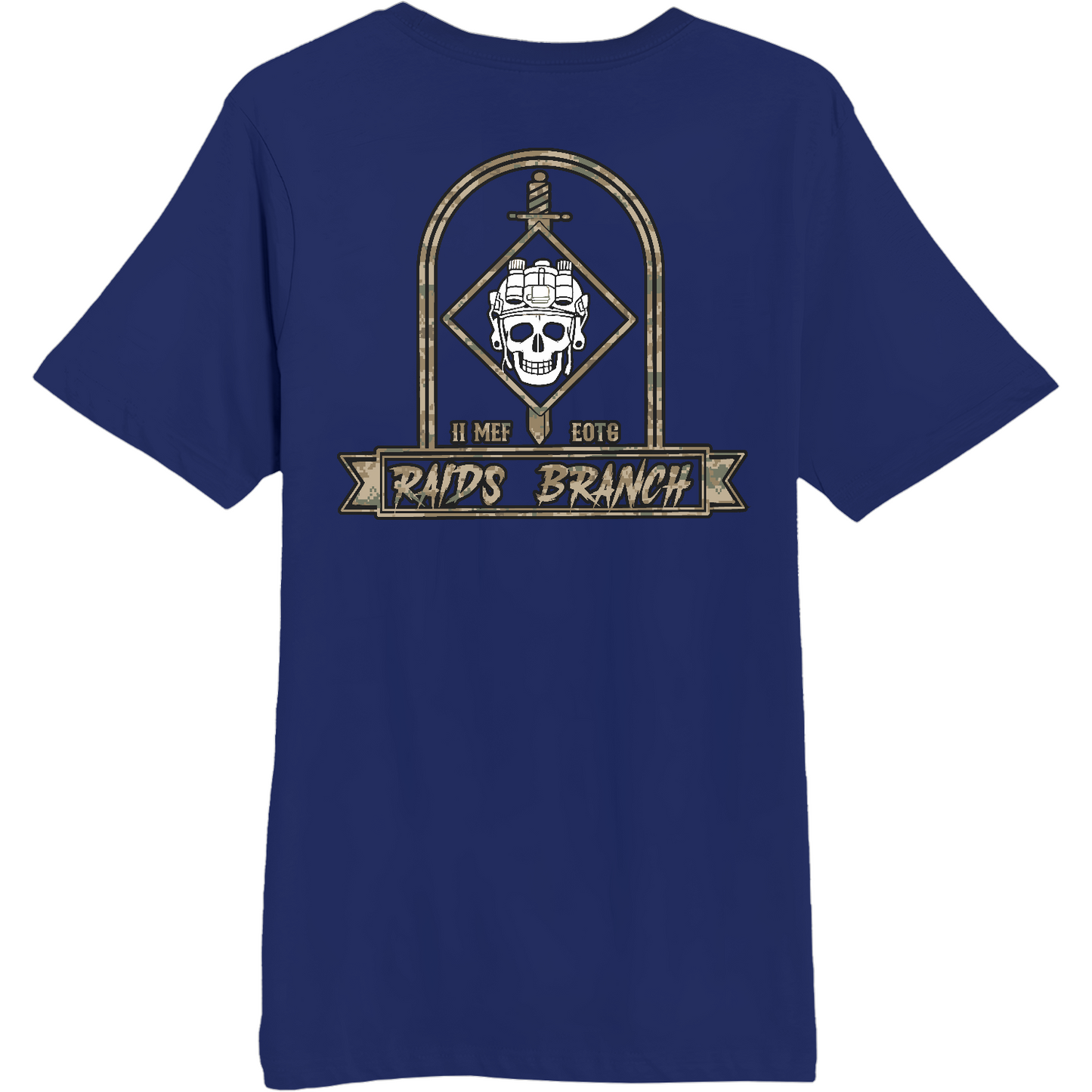II MEF EOTG, Amphibious Raids Branch Comfort Unisex Cotton SS Tee - 9T3JPV