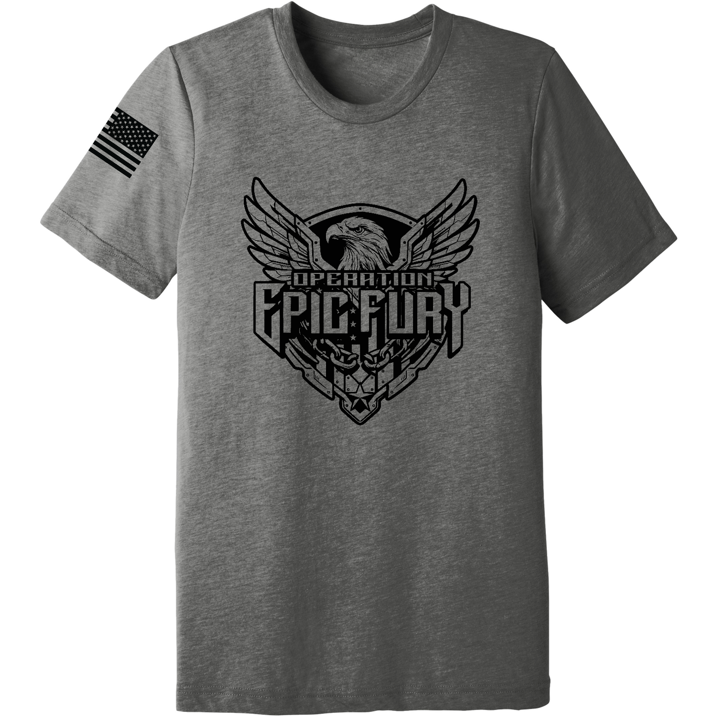 CUSTOM Operation Epic Fury Comfort Unisex Triblend SS Tee - Eagle