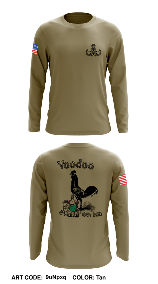 2nd Platoon, 18th Ordnance Company (EOD) Core Men's LS Performance Tee - 9uNpxq