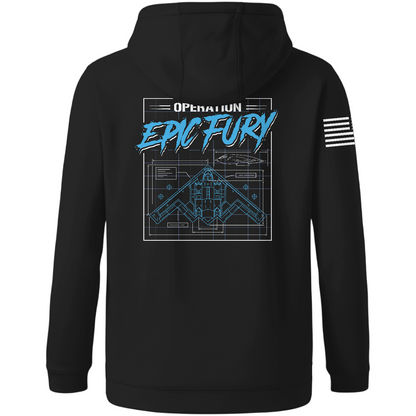 CUSTOM Operation Epic Fury Hi-Tech Performance Hoodie - Blueprint