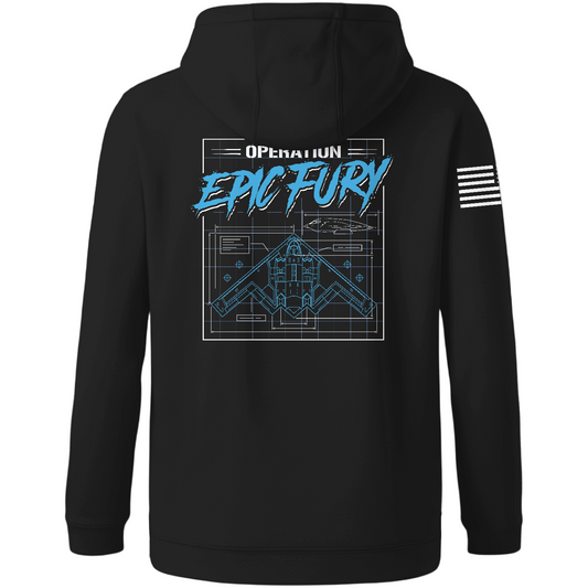 CUSTOM Operation Epic Fury Hi-Tech Performance Hoodie - Blueprint