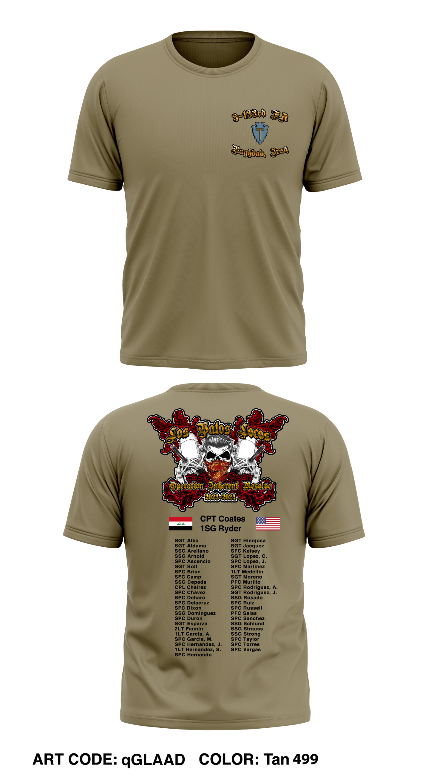 3-133 FA, C-RAM Mission Core Men's SS Performance Tee - qGLAAD