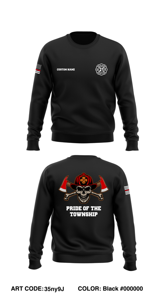 CUSTOM ENG 21 Store 1 Core Men's Crewneck Performance Sweatshirt - 35ny9J