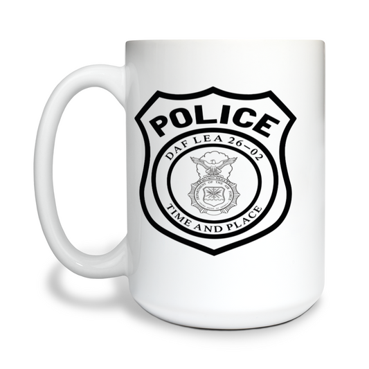 DAF Law Enforcement Academy Class 26-02 15 oz White Ceramic Mug - sw5CJY