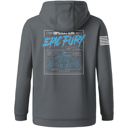 CUSTOM Operation Epic Fury Hi-Tech Performance Hoodie - Blueprint