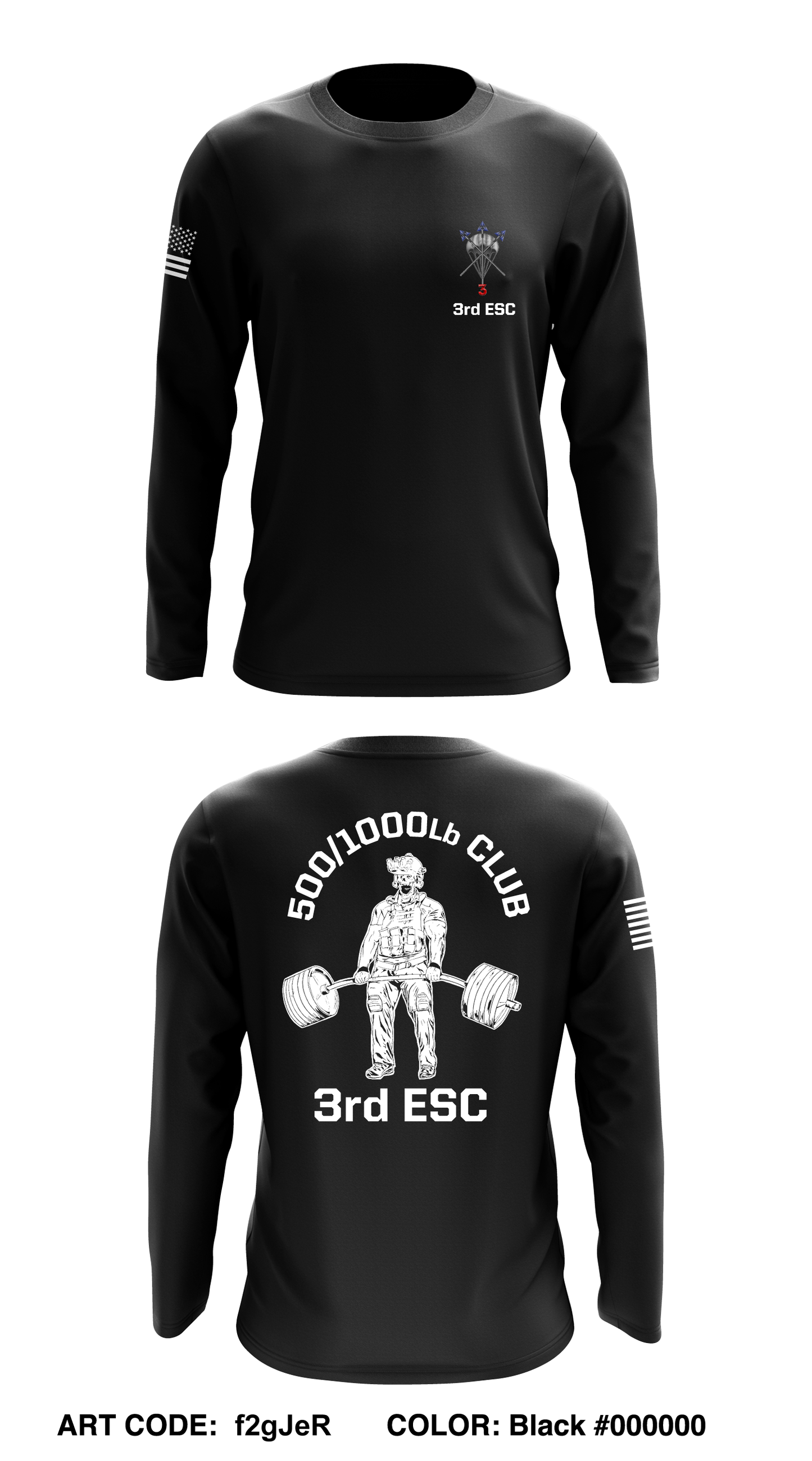 3RD ESC Core Men's LS Performance Tee - f2gJeR