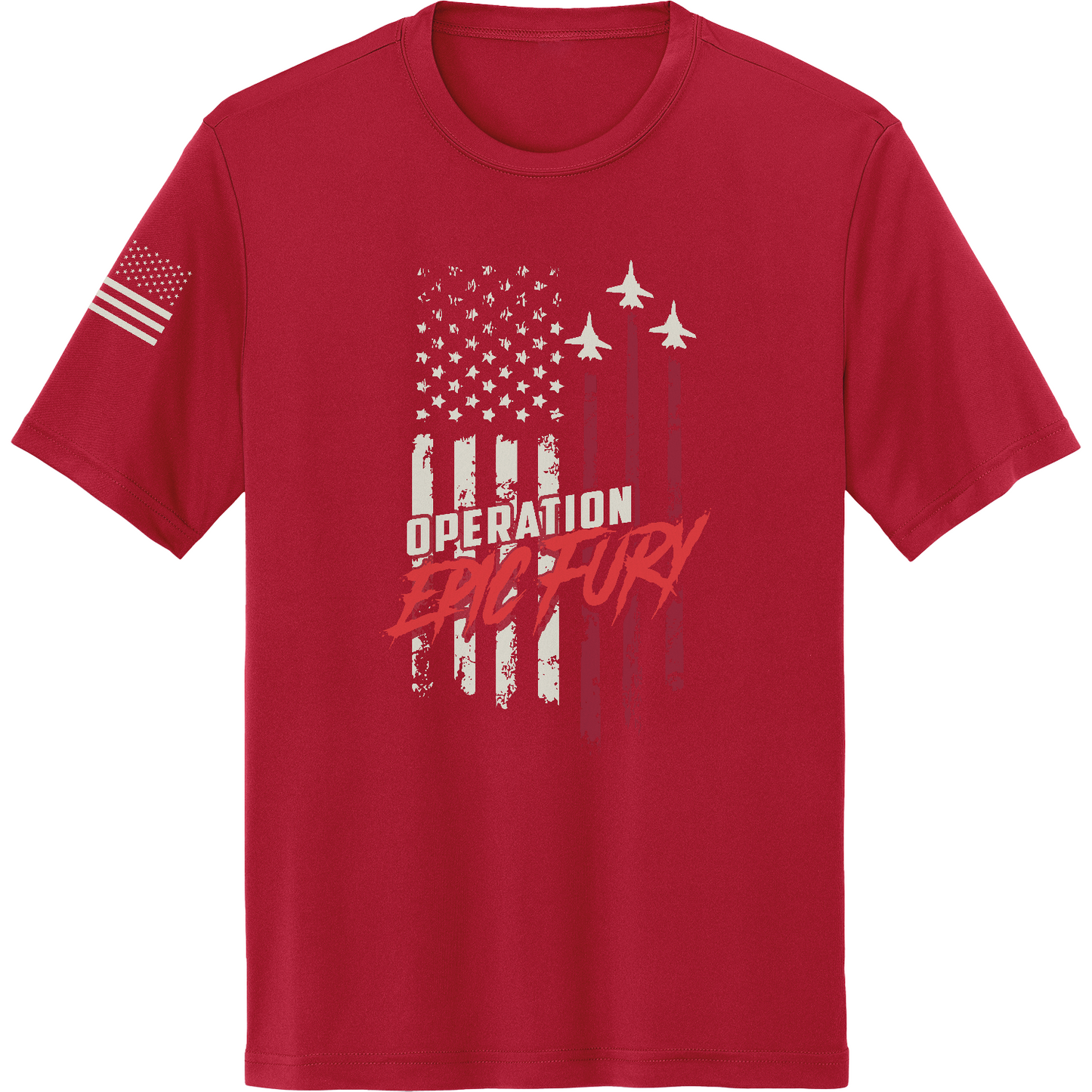 CUSTOM Operation Epic Fury Hi-Tech SS Performance Tee - Flag