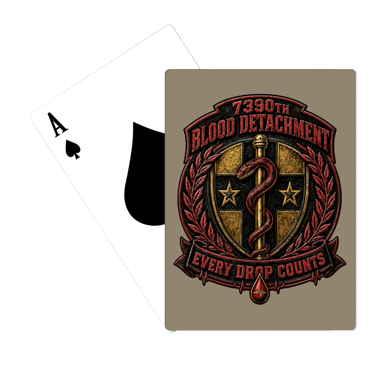 7390th blood detachment Playing Cards - aCfuhr