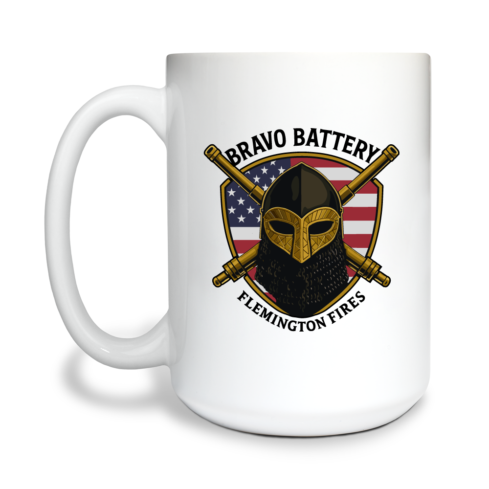 Bravo Battery 3-112 FA Fundraising Collection 15 oz White Ceramic Mug - Bj9WWc