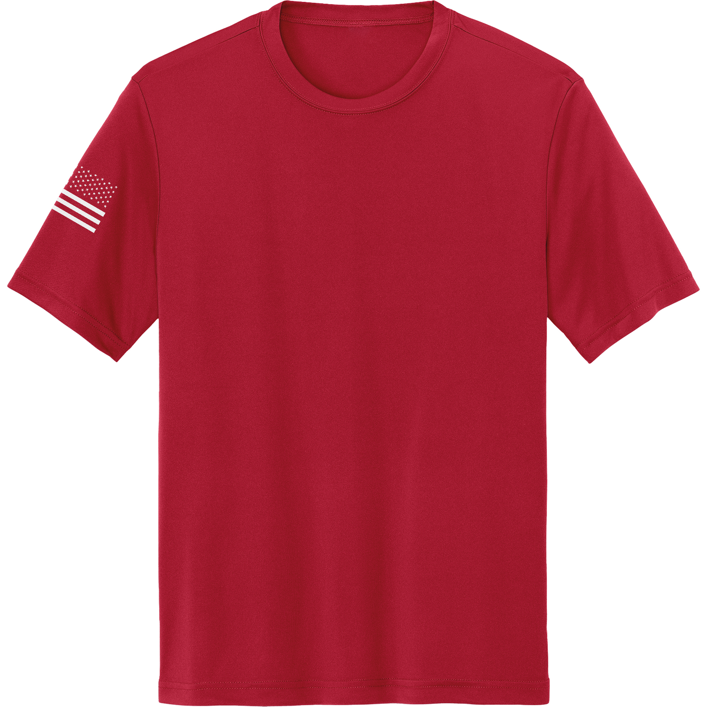 Emblem Basics Hi-Tech SS Performance Tee - White Flag